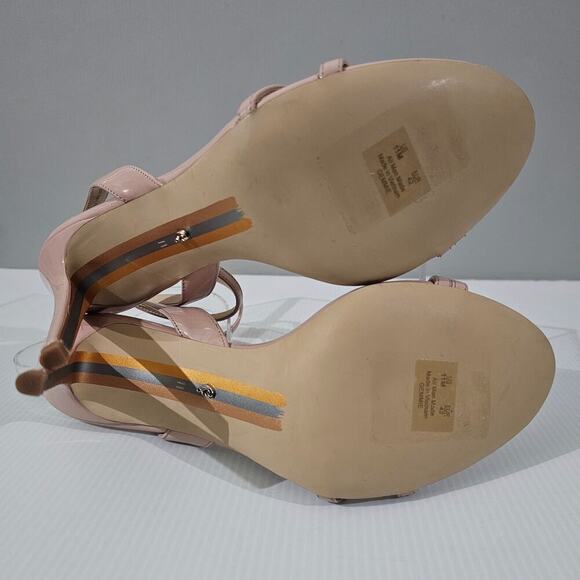 NEW Sam Edelman Gemmie Heel Womens 11 Beige Neutral Stiletto Strappy Sandal - Picture 10 of 12